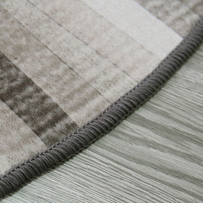 Brown Modern Rug Polyester Graphic Rug Washable Rug for Home Decoration