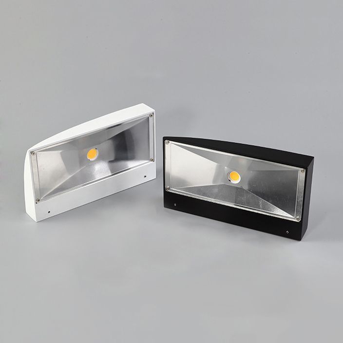 Modernismo in stile curvo con lampada da parete con fonce curvo metallo 5,5 "/10" Larghezza LED LAMPAGNO SALO DEL SOGGIORNO in nero/bianco