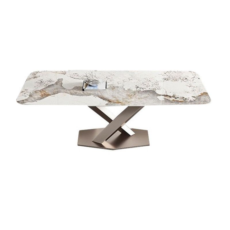 Glam Style Dinette Set for Dining Room 1/2/5/7 Pieces Glossy White Dining Table Set