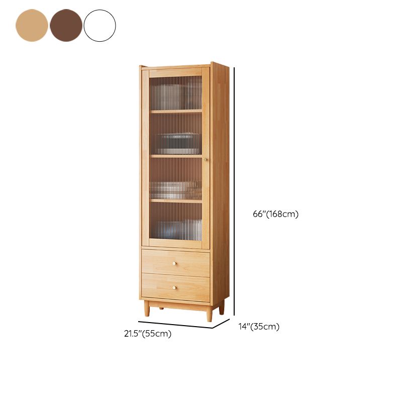 Modern Style Closed Back Book Shelf Rectangular Wooden Bookcase