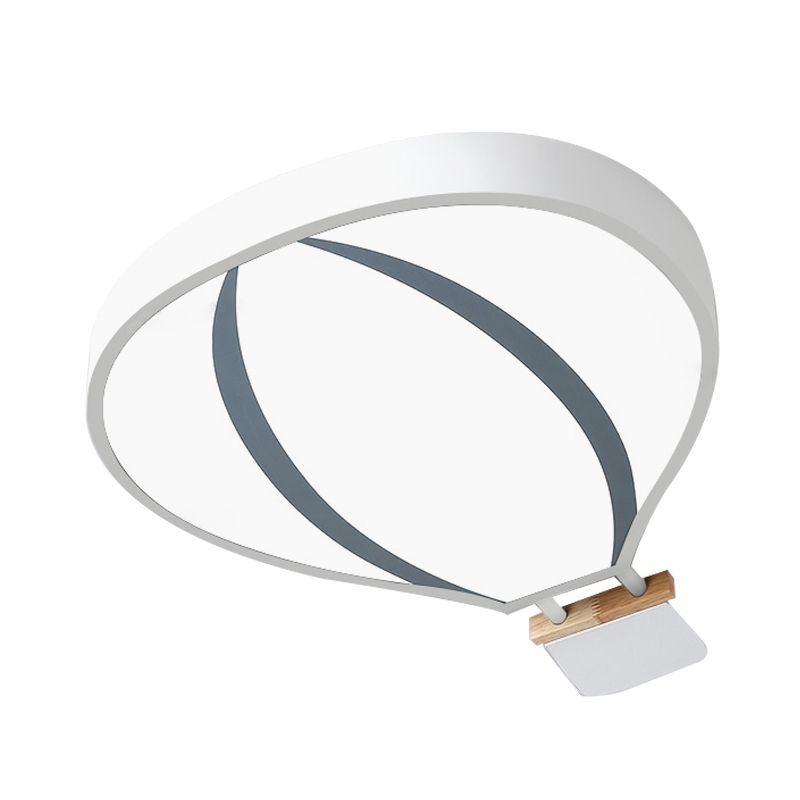 Lampada da incasso del palloncino dell'aria calda acrilica Nordic LED in bianco/grigio/verde per la camera da letto del bambino
