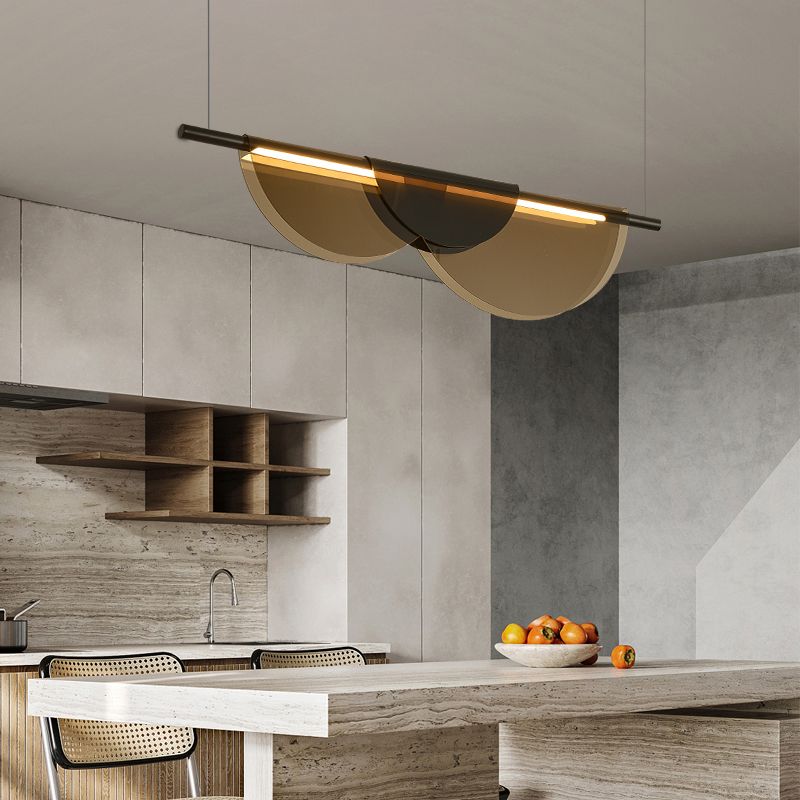 Modern Hanging Light Metal Island Light Fixture for Dining Room