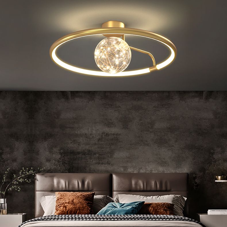 Sphère contemporaine luminaire luminaire 2 légers luminaires de plafond lucratif