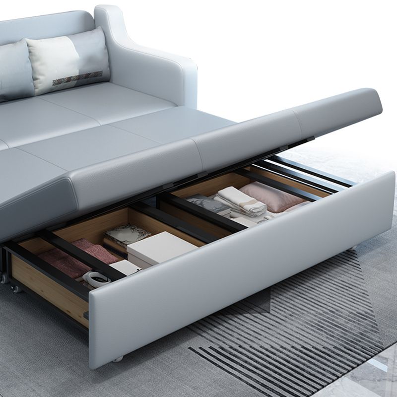 31" Wide Scandinavian Sofa Bed Detachable Mattress Sleeper Sofa