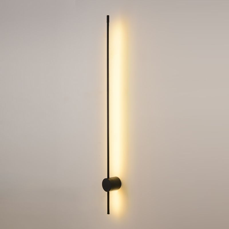 Iluminación de apliques de pared lineal de metal de estilo moderno de pared LED montada en pared