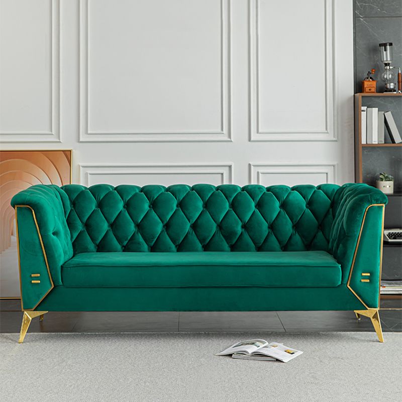 30.70" High Tuxedo Arm Sofa with Tufted Split-Back for Living Room