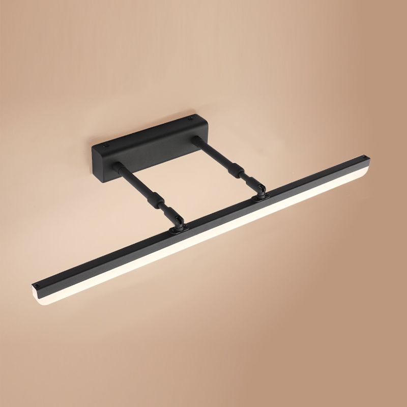 1-Light Linear Murce Sconce Modern Style Metal Appince Lampe pour la salle de bain