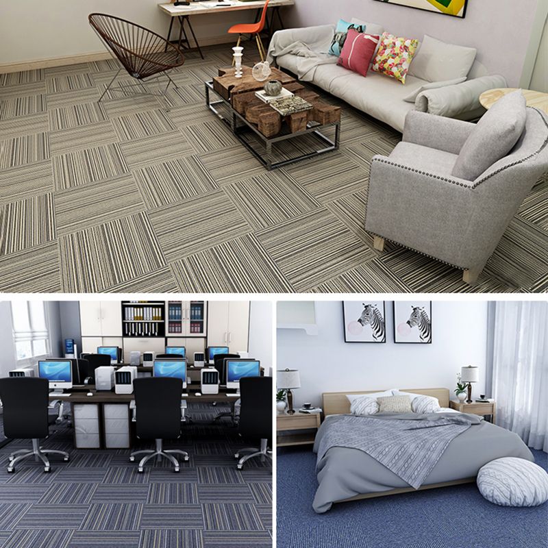 Indoor Carpet Tile Non-Skid Glue Down Install Carpet Tiles with Waterproof