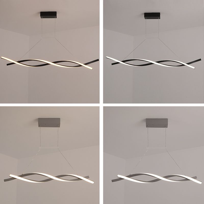 Contemporary Style Island Light LED Pendant Light Fixtures for Living Room Coffee Shop