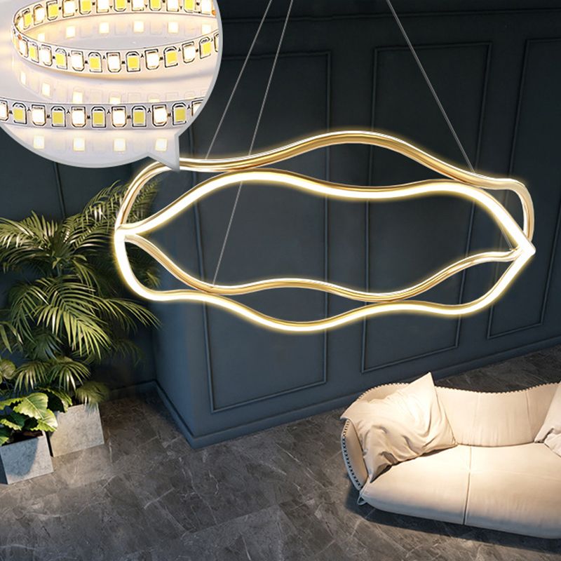 Weaving Wohnzimmer Kronleuchter Lampe Metall Einfachheitstil Kronleuchter Beleuchtung