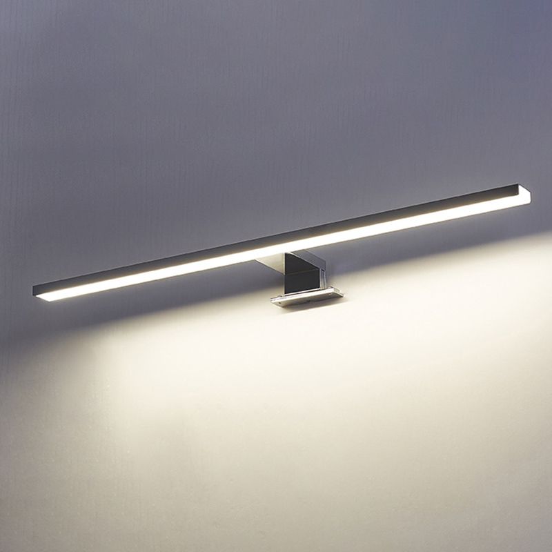 Luminaires allongés de vanité moderne simplicité moderne lampe murale en aluminium pour salle de bain