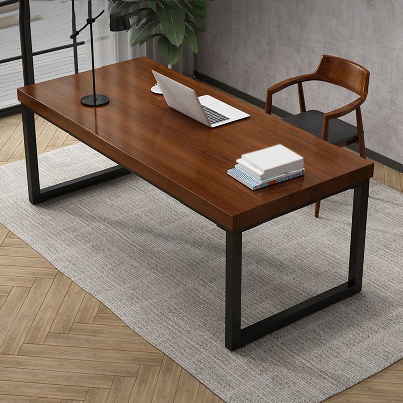 Industrial Home Rectangular Office Desk Solid Wood Writing Desk