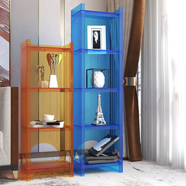 Acrylic Closed Back Storage Bookshelf Nordic Home Office Standard Bookcase