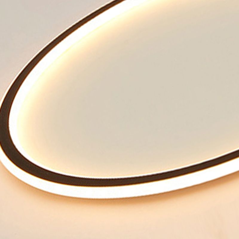 Cirkelvormige metalen plafondlamp, minimalistische stijl LED-inbouwplafondlamp