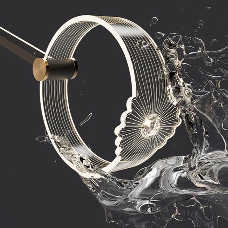 Multi -Leuchtring -Zweighängung mit modernem Metallhängellicht für Esszimmer hängende Leuchten