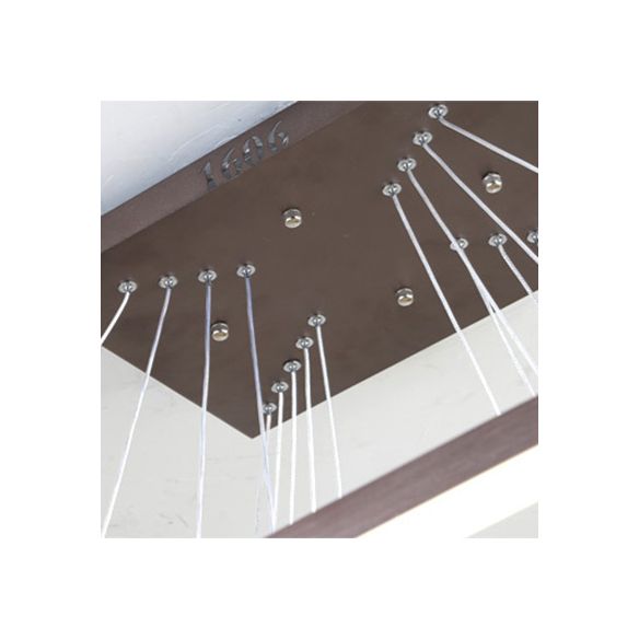 Multi-Layer Bedroom Chandelier Acrylic 1/2/3-Light LED Minimalist Suspension Pendant in Coffee, Warm/White/Natural Light