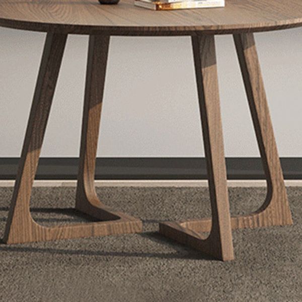 1/2/3/5 Pcs Wood Modern Dining Table Set with Round Table and Wooden Chairs Dining Set