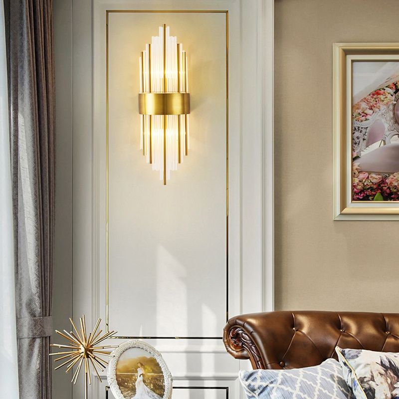 Moderne Röhrchen Wandmontierte Leuchte Glas 3 Lichter Wandleuchte Armaturen