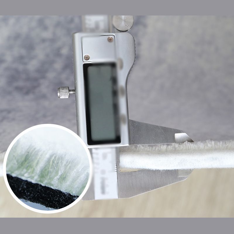 Stylish Grey Area Rug Modern Polyester Color Block Area Carpet Anti-Slip Rug for Living Room