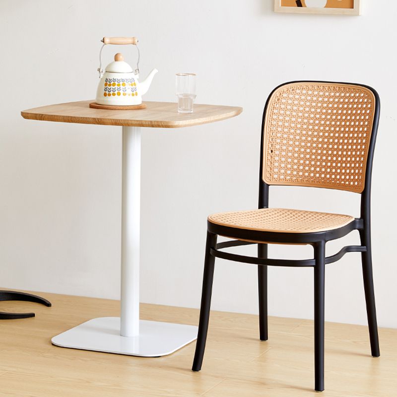 Modern Plastic Frame Counter Bar Stool Footrest Armless Stool