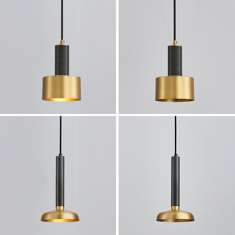 1 léger pendentif suspension de style postmoderne éclairage suspendu en métal pour le salon