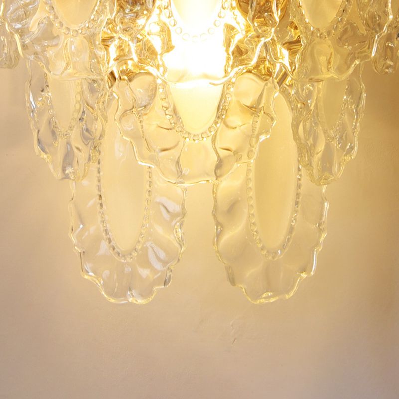 Nordic Wall Light Fixture Creative Wall Light Sconce with Glass Shade for Bedroom