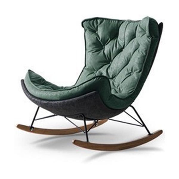 Contemporary Single Sofa Rocking Chair Lazy Rocking Chair for Living Room and Bedroom