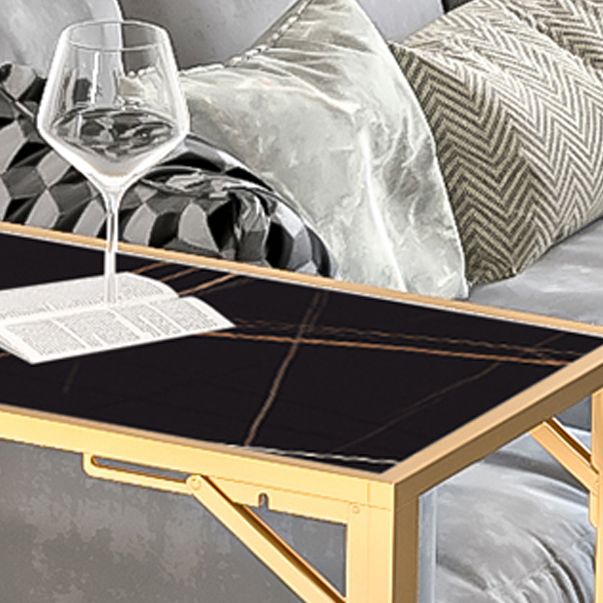 Glam Style Iron Bar Table 41.3"H Bistro Table with Wine Rack for Living Room