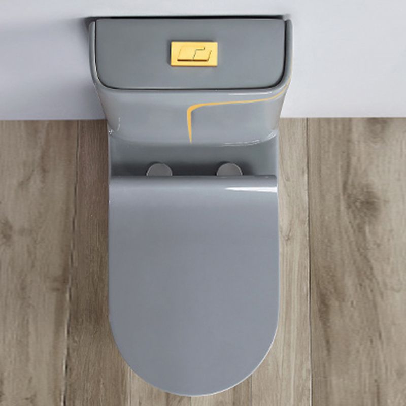 Traditional Floor Mount Toilet Seat Included Toilet Bowl for Bathroom