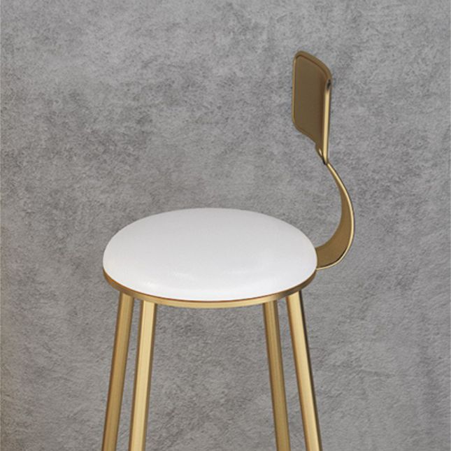 1/3/5 Pieces Glam Iron Bar Table Set White Faux Marble Top Bistro Set with Footrest