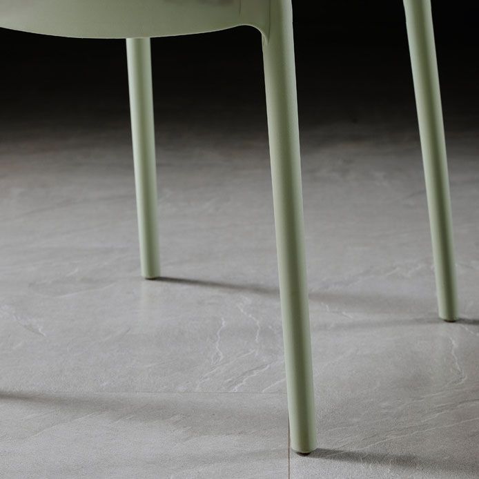 Silla de comedor plástica escandinava con parte posterior abierta y acabado mate de la silla lateral de la sala de conferencias