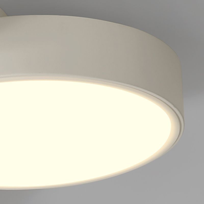 Plafonnier LED en acrylique à 4 lumières de style moderne et concis, plafonnier géométrique en fer laqué