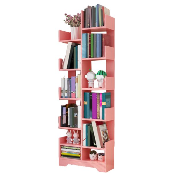 Contemporary Open Back Bookshelf Freestanding Standard Bookcase