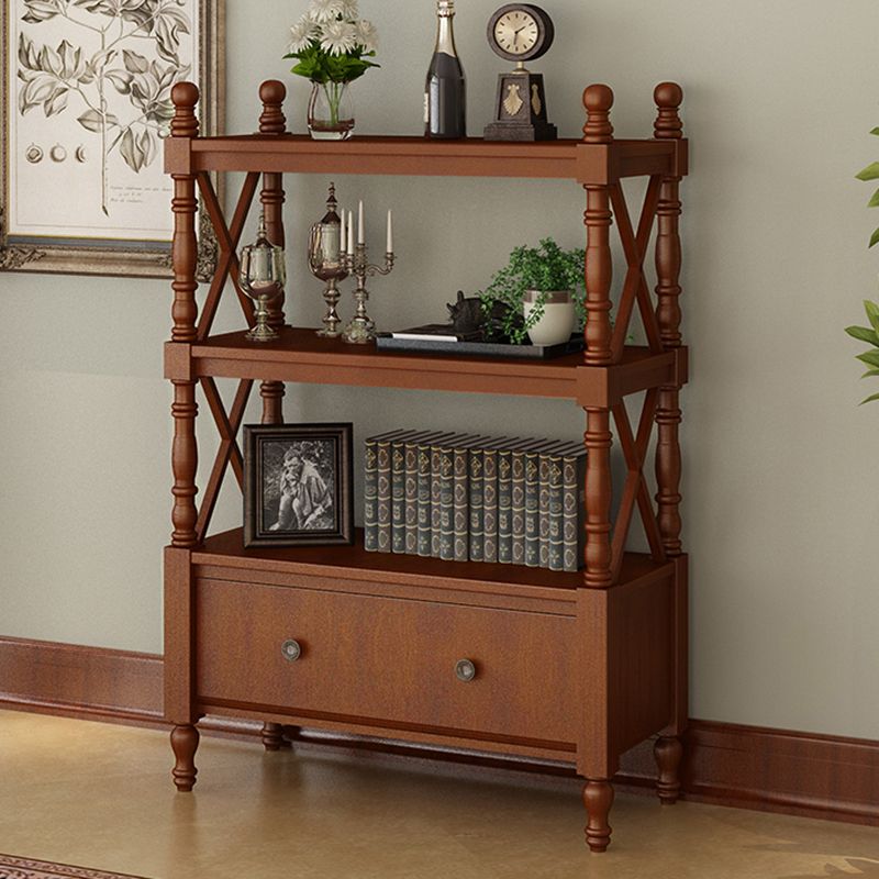 Scandinavian Study Room Bookshelf Solid Wood Etagere Bookcase