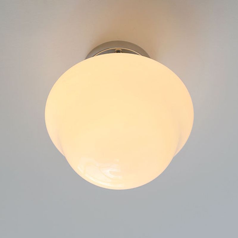 Metallic Flush Mount Lighting Modernism Glass Ceiling Light for Home