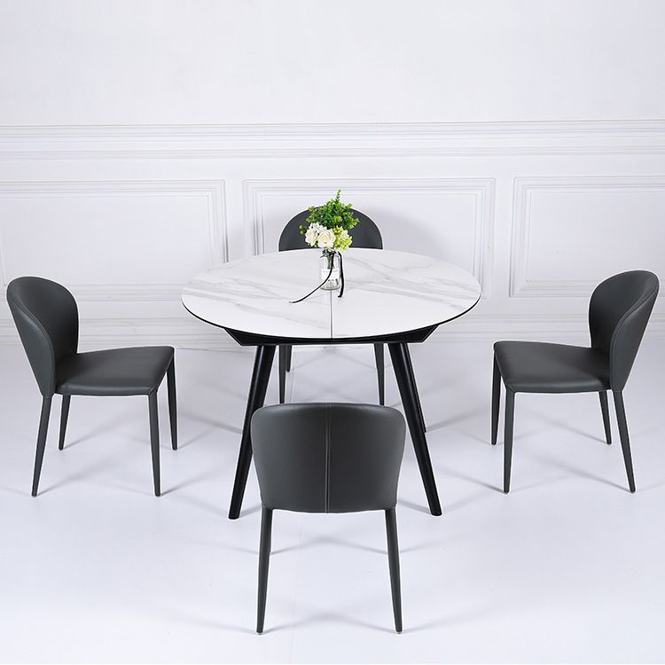 Contemporary Leather Conference Room Side Chair Wingback Dining Chair