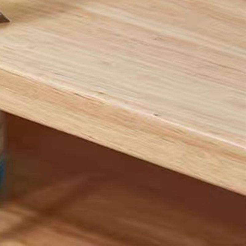 Contemporary with Storage Shelf Solid Wood Rectangular Single Coffee Table