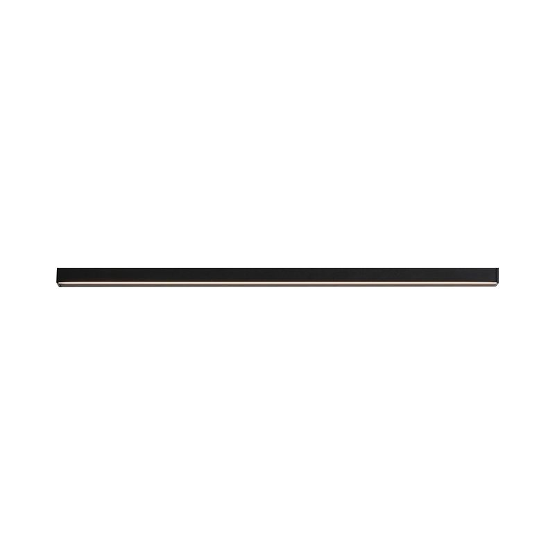 1-Light Linear Wall Mount Light Modern Style Metal Wall Mount Lighting in Black