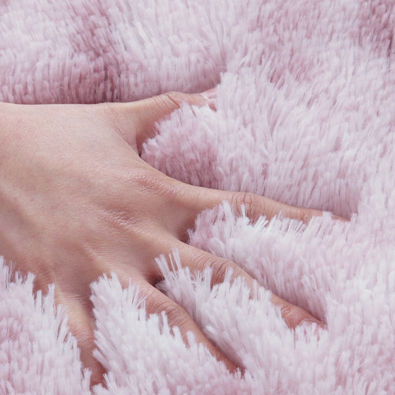 Simple Multicolor Modern Rug Polyester Tie-Dye Effect Area Rug Non-Slip Backing Carpet for Living Room