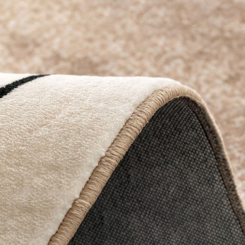 Alfombra de color blanco alfombra poliéster alfombra de respaldo sin deslizamiento para salón para salón