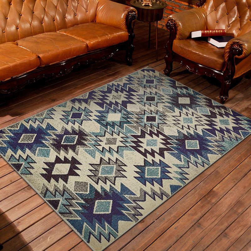 Nostalgic Persian Rug Multi Colored Trellis Carpet Non-Slip Washable Pet Friendly Rug for Living Room