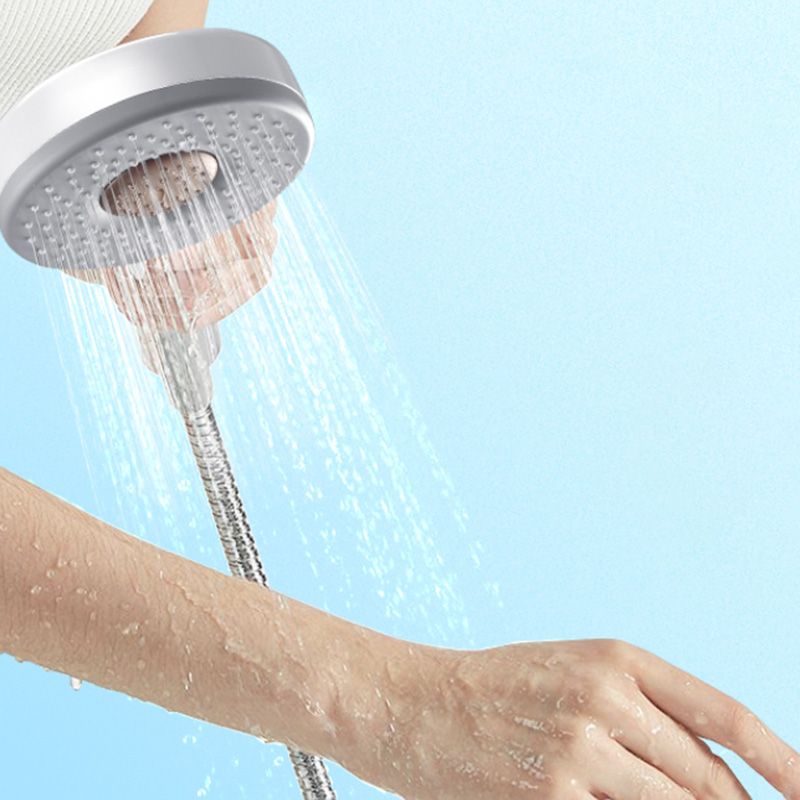 Contemporary Shower Head Solid Color Round Plastic Handheld Shower Head