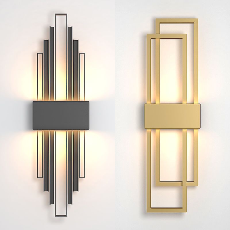 Stile moderno Apparecchi per illuminazione a parete a 1 luce lampada montata a parete in metallo geometrico
