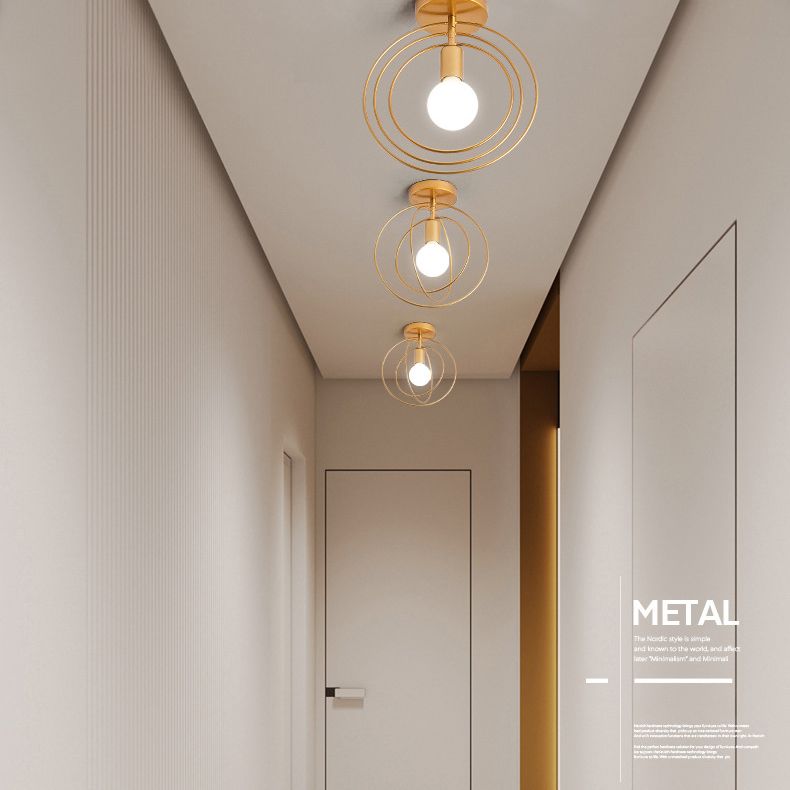 Simpuzzo di metallo rotabile Simplicity Light Bulb Single Bulb Onge Modern Style Aisle Secondo