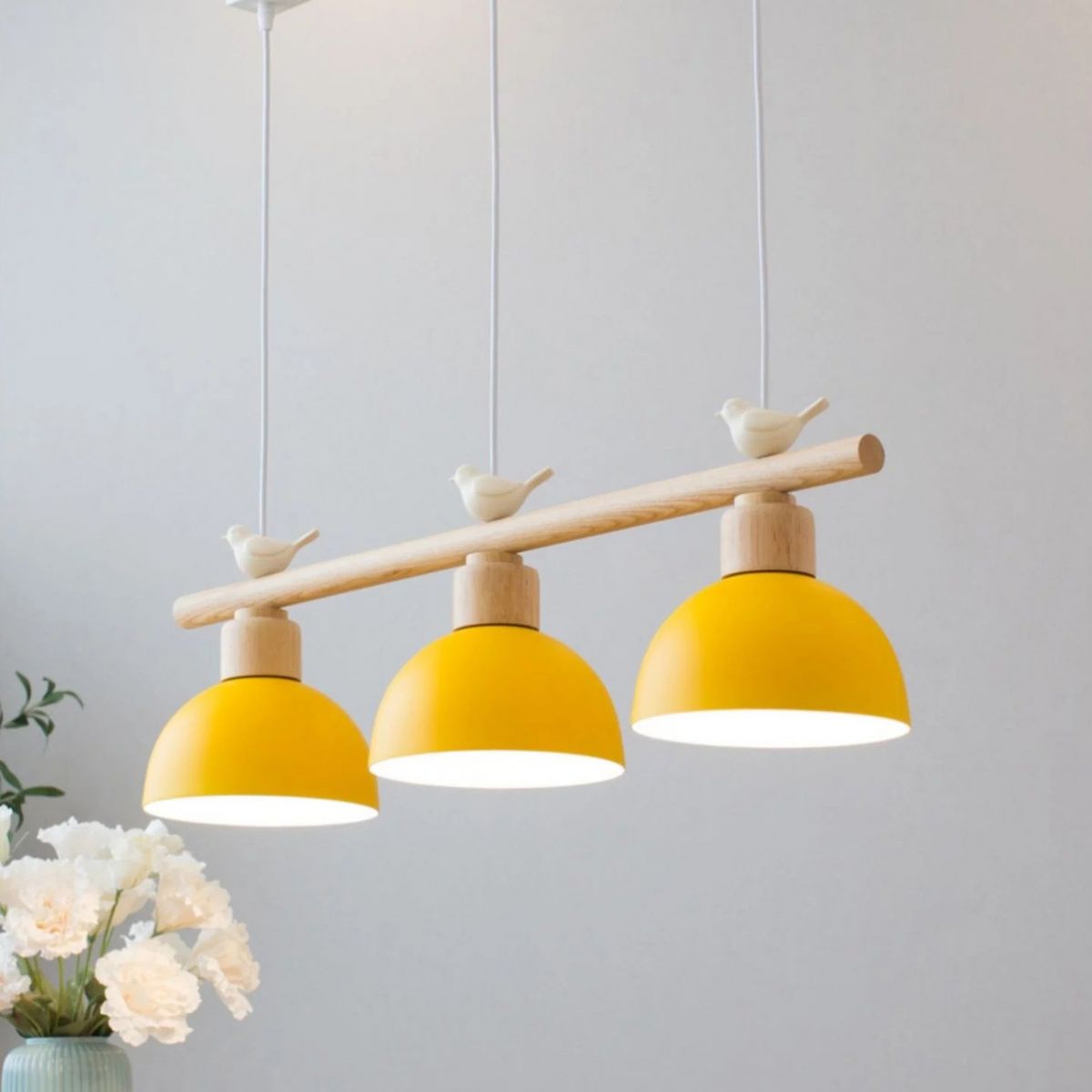 Metal 3 Lights Island Pendant Lighting Round Minimalist Island Light Fixtures for Dining Room