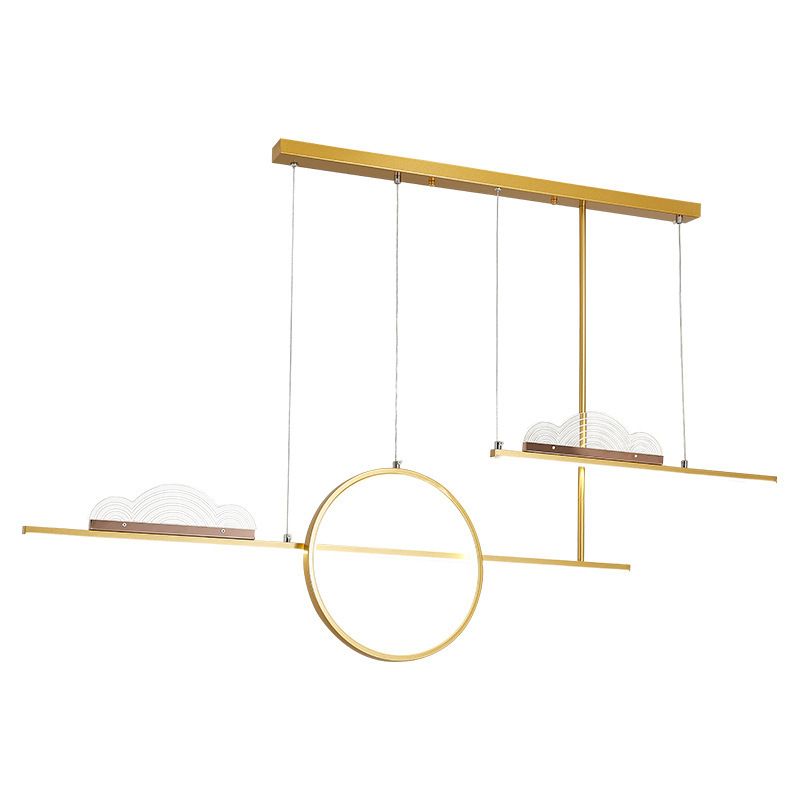 Nordic Island Light Moderne einfache LED -Kronleuchterlampenvorrichtung für Esszimmer