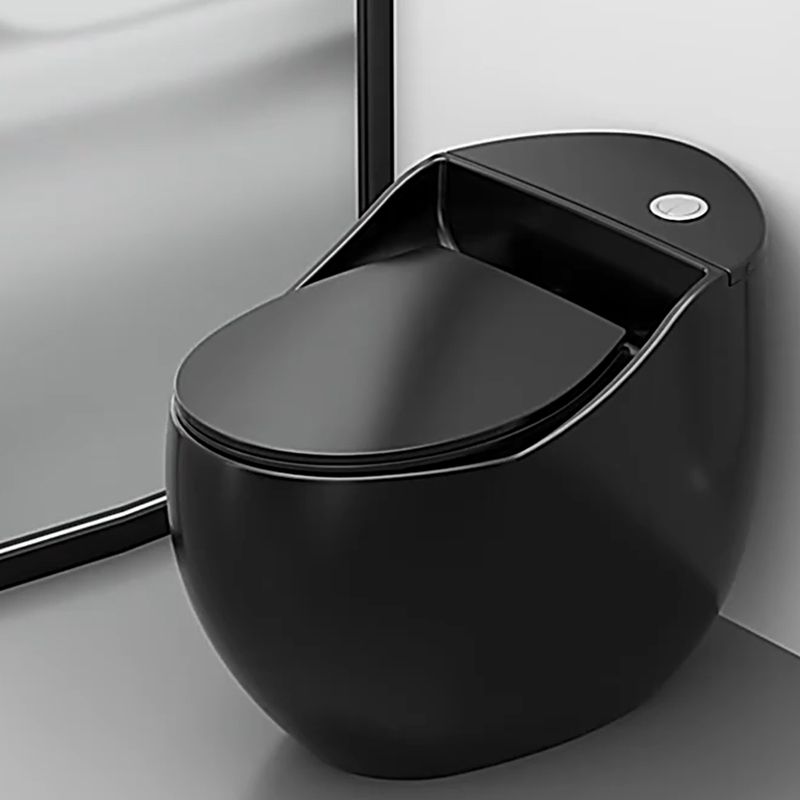 Modern Ceramic Flush Toilet Floor Mount Urine Toilet with Slow Close Seat for Washroom