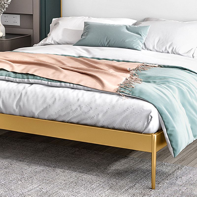 Metal Low Profile Bed Frame 43.31-inch H Wire-Grid Bed with Headboard