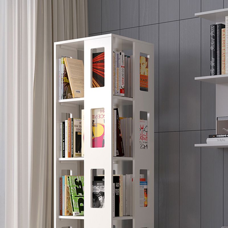 Solid Wood Bookshelf Scandinavian Rotatable Open Back Bookshelf
