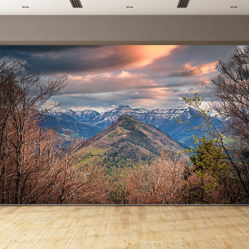 Customized Mountain Landscapes Mural Photography Wall Covering for Room